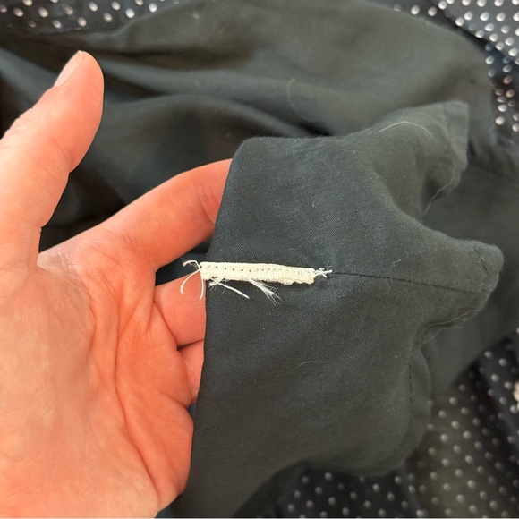 FREE PEOPLE DAISY CHAIN EMBROIDERY FLORAL A-LINE MIDI DRESS BLACK SZ XS BUTTONS - Picture 13 of 13